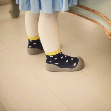 Παιδικές Καλτσοπαντόφλες Chameleon BigToes Polka Navy